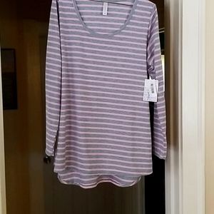 Pink and Gray LuLaRoe top